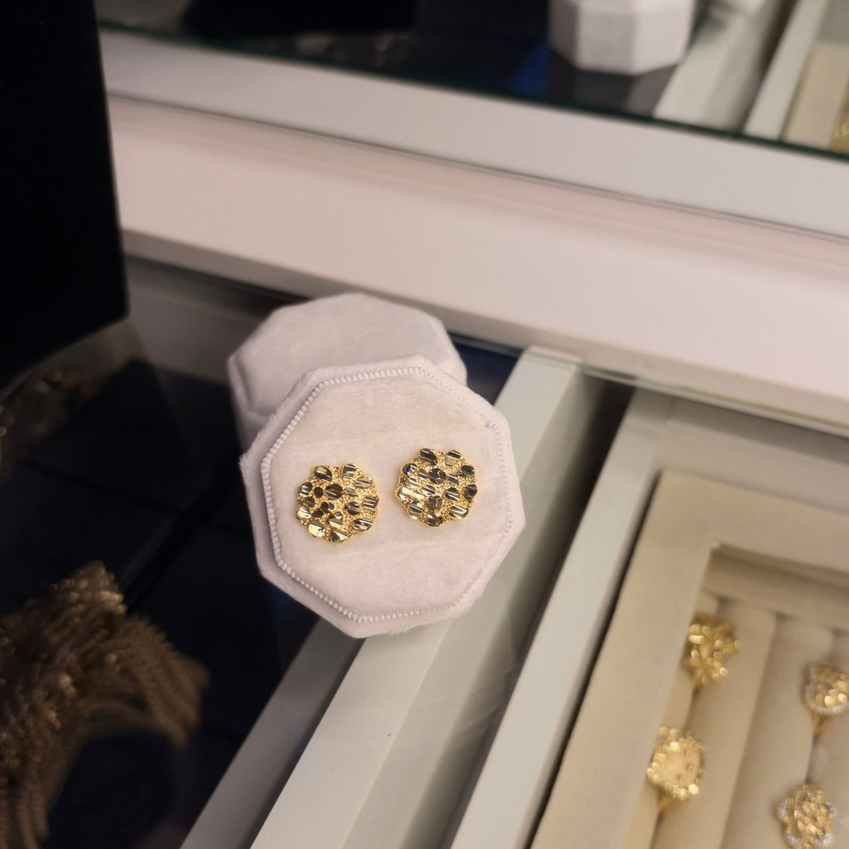Stud Nugget Earrings