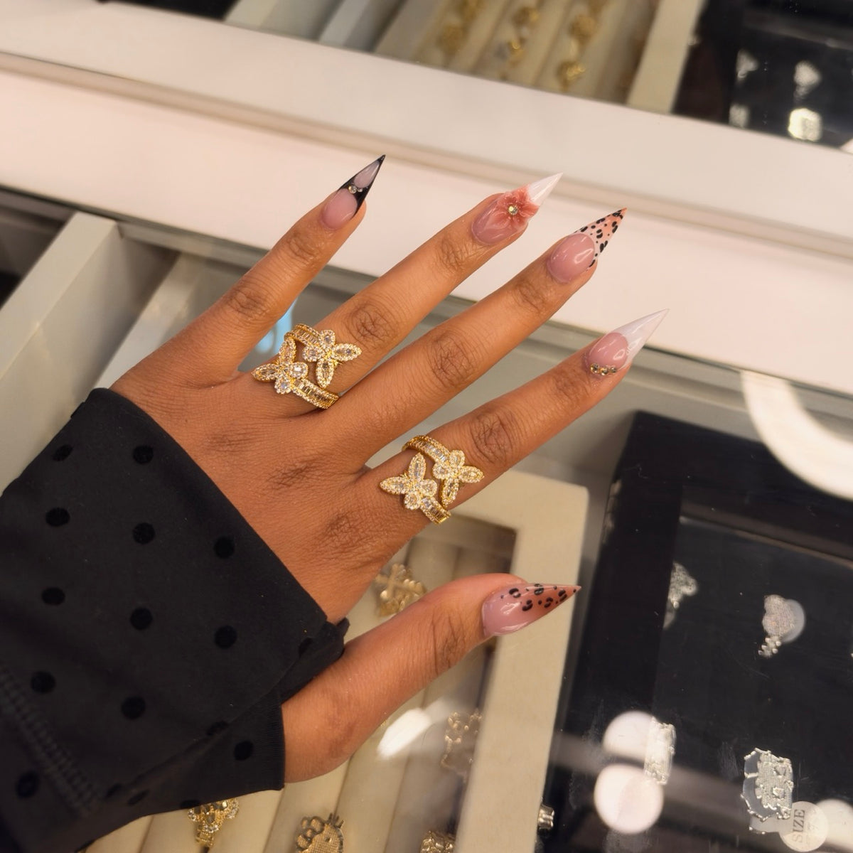 Bling Butterfly Ring