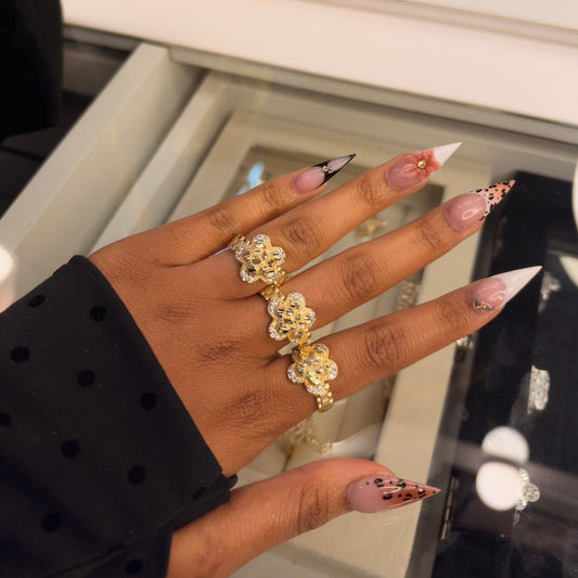 Clover Nugget Ring