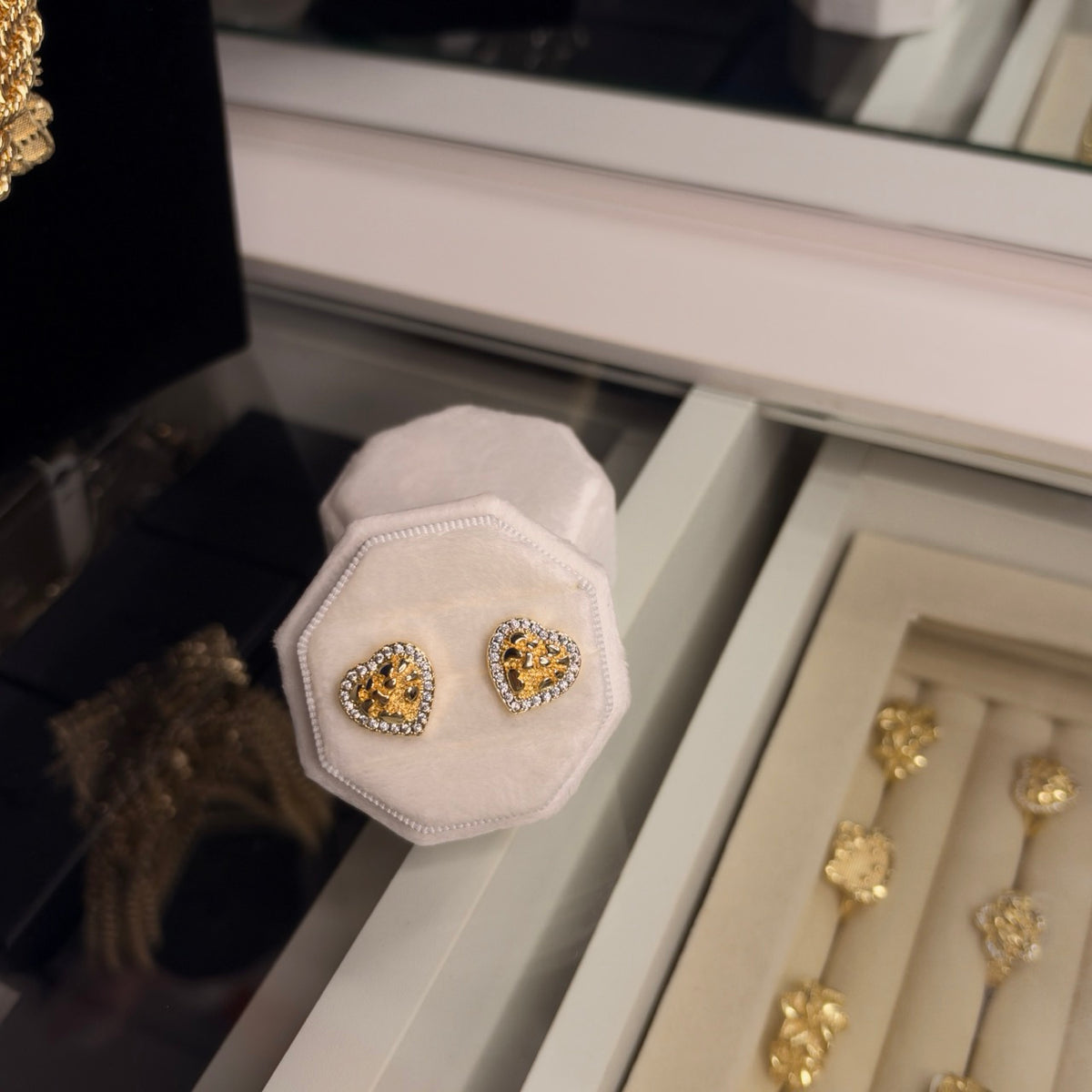 Heart Nugget Earrings